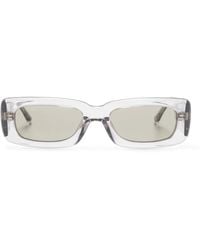 Linda Farrow - X The Attico Mini Marfa Rectangle-Frame Sunglasses - Lyst
