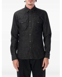 Xacus - Flap-Pockets Denim Shirt - Lyst