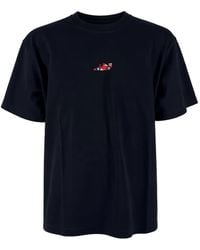 ALBERTO BRESCI - Embroidered-Motif Crew-Neck T-Shirt - Lyst