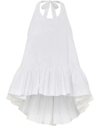 Azeeza - Winston Poplin Halterneck Top - Lyst