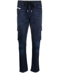 DIESEL - D-ursy Track Jeans Met Toelopende Pijpen - Lyst