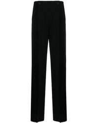 Max Mara - Satin-Finish Tailored Wide-Leg Trousers - Lyst