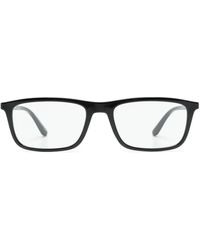 Emporio Armani - Rectangle-Frame Glasses - Lyst
