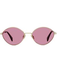 Lanvin - Oval-frame Sunglasses - Lyst