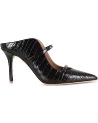 Malone Souliers - 85Mm Maureen Crocodile-Effect Pointed-Toe Mules - Lyst