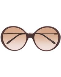 Chloé - Gradient-lenses Round Sunglasses - Lyst
