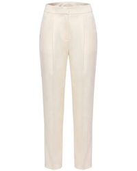 Elie Saab - Satin-Finish Tailored Trousers - Lyst