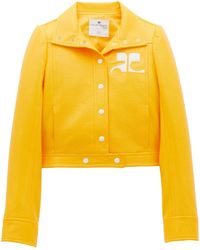 Courreges - Zip-Up Vinyl Jacket - Lyst