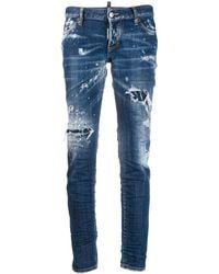 DSquared² - Gerafelde Jeans - Lyst