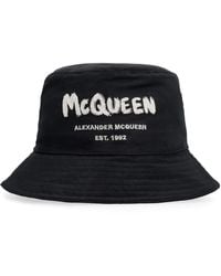 McQueen - Graffiti Logo Bucket Hat - Lyst