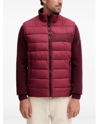 BOSS - Padded Zip-up Gilet - Lyst