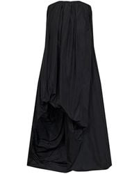 Jil Sander - Technical Faille Asymmetric Midi Dress - Lyst