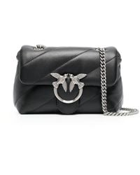 Pinko - Mini Love Puff Leather Shoulder Bag - Lyst