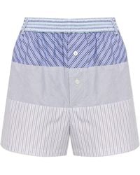 Moschino - Patchwork Striped Shorts - Lyst
