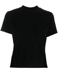 Song For The Mute - Slit Detail Crew Neck T-shirt - Lyst