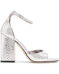 Paris Texas - Fiona Metallic-Finish Sandals - Lyst