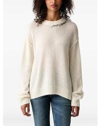 Joop! - Logo-Embroidered Ribbed-Trim Sweater - Lyst