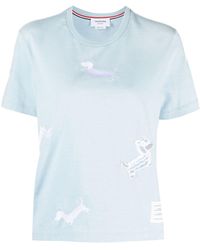 Thom Browne - T-Shirt mit grafischem Print - Lyst