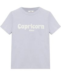 Chloé - Mc T-Shirt Capricorn Logo - Lyst