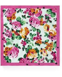 KENZO - Floral Star-Pattern Bandana Scarf - Lyst