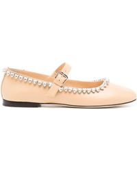 Mach & Mach - Audrey Leather Ballerina Shoes - Lyst