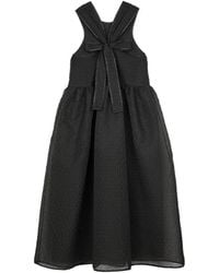 Cecilie Bahnsen - Dora Bow-Detail Cloqué Dress - Lyst