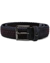 Paul & Shark - Braided Suede-Trimmed Belt - Lyst