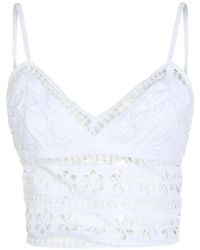Charo Ruiz - Melie Floral-Embroidered V-Neck Top - Lyst