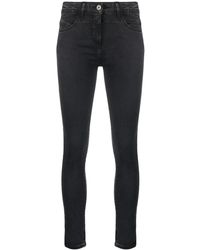 Patrizia Pepe - Washed Low-Rise Skinny Jeans - Lyst