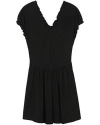 B+ AB - Frill-Neck Self-Tie Mini Dress - Lyst