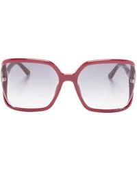 Tom Ford - Tortoiseshell Oversize-Frame Sunglasses - Lyst
