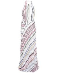 Missoni - Long Dress With Zigzag Pattern - Lyst