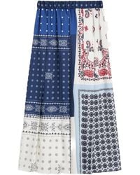 Weekend by Maxmara - Luna Printed Pleated Midi Skirt - Lyst