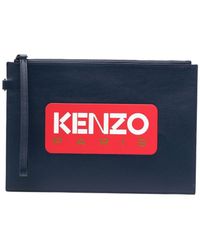 KENZO - Clutch mit Logo-Print - Lyst