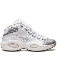 Reebok - Question Mid "25th Anniversary Silver Toe" Sneakers - Lyst