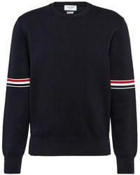 Thom Browne - Rwb Stripe-Detail Sweater - Lyst