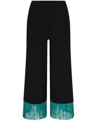 Simon Miller - Nella Fringe-Trim Wide-Leg Trousers - Lyst