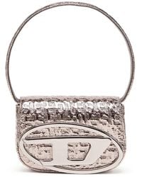 DIESEL - 1DR - Sac à bandoulière emblématique avec monogram métallique - Sacs d'Épaule - Femme - Polychrome - Lyst