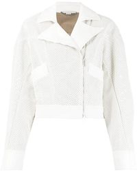 Stella McCartney - Perforated Biker Jacket - Lyst