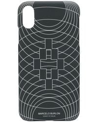 Marcelo Burlon IPhone XR-Hülle mit grafischem Print - Schwarz