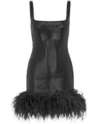 16Arlington - Sior Diamond-Sequin Mini Dress - Lyst