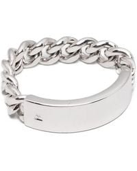 Tom Wood - Bague Id Band En Chaîne - Lyst