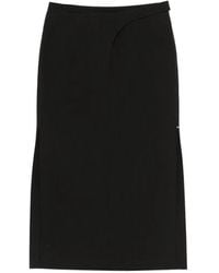 Sportmax - Spsvelo Slit Midi Skirt - Lyst