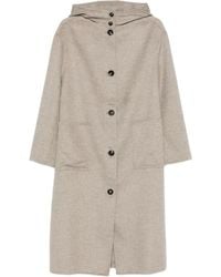 Liviana Conti - Hooded Button Coat - Lyst