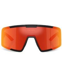Prada Linea Rossa - Geometric-Frame Sunglasses - Lyst
