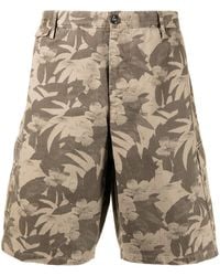 PT01 - Leaf-print Bermuda Shorts - Lyst