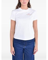 MC2 Saint Barth - T-Shirt En Coton À Logo Brodé - Lyst