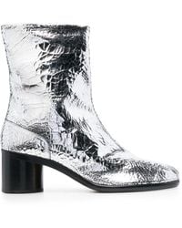 Maison Margiela - Tabi 60mm Mirror-effect Ankle Boots - Lyst