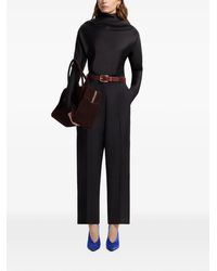 Elie Saab - Draped Long-Sleeve Top - Lyst