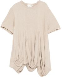 Comme des Garçons - Pleated Draped T-Shirt - Lyst